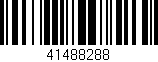 Código de barras (EAN, GTIN, SKU, ISBN): '41488288'