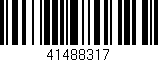 Código de barras (EAN, GTIN, SKU, ISBN): '41488317'