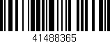 Código de barras (EAN, GTIN, SKU, ISBN): '41488365'