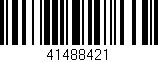Código de barras (EAN, GTIN, SKU, ISBN): '41488421'