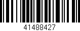 Código de barras (EAN, GTIN, SKU, ISBN): '41488427'