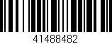 Código de barras (EAN, GTIN, SKU, ISBN): '41488482'