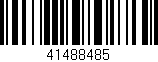 Código de barras (EAN, GTIN, SKU, ISBN): '41488485'
