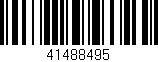 Código de barras (EAN, GTIN, SKU, ISBN): '41488495'