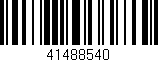 Código de barras (EAN, GTIN, SKU, ISBN): '41488540'