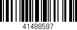 Código de barras (EAN, GTIN, SKU, ISBN): '41488597'