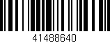 Código de barras (EAN, GTIN, SKU, ISBN): '41488640'