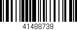 Código de barras (EAN, GTIN, SKU, ISBN): '41488739'