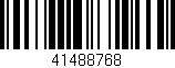 Código de barras (EAN, GTIN, SKU, ISBN): '41488768'