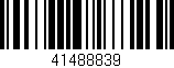 Código de barras (EAN, GTIN, SKU, ISBN): '41488839'