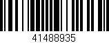 Código de barras (EAN, GTIN, SKU, ISBN): '41488935'