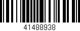 Código de barras (EAN, GTIN, SKU, ISBN): '41488938'
