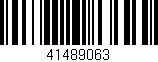Código de barras (EAN, GTIN, SKU, ISBN): '41489063'