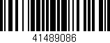 Código de barras (EAN, GTIN, SKU, ISBN): '41489086'