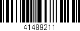 Código de barras (EAN, GTIN, SKU, ISBN): '41489211'