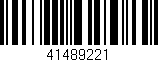 Código de barras (EAN, GTIN, SKU, ISBN): '41489221'