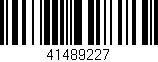Código de barras (EAN, GTIN, SKU, ISBN): '41489227'