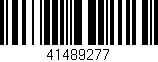 Código de barras (EAN, GTIN, SKU, ISBN): '41489277'