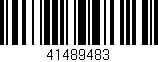 Código de barras (EAN, GTIN, SKU, ISBN): '41489483'