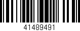 Código de barras (EAN, GTIN, SKU, ISBN): '41489491'