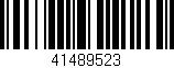 Código de barras (EAN, GTIN, SKU, ISBN): '41489523'