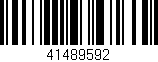 Código de barras (EAN, GTIN, SKU, ISBN): '41489592'