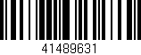 Código de barras (EAN, GTIN, SKU, ISBN): '41489631'