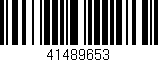 Código de barras (EAN, GTIN, SKU, ISBN): '41489653'