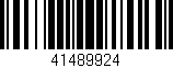 Código de barras (EAN, GTIN, SKU, ISBN): '41489924'
