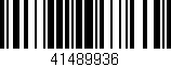 Código de barras (EAN, GTIN, SKU, ISBN): '41489936'