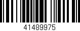 Código de barras (EAN, GTIN, SKU, ISBN): '41489975'