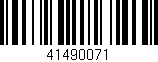 Código de barras (EAN, GTIN, SKU, ISBN): '41490071'