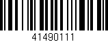 Código de barras (EAN, GTIN, SKU, ISBN): '41490111'