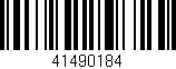 Código de barras (EAN, GTIN, SKU, ISBN): '41490184'