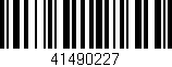 Código de barras (EAN, GTIN, SKU, ISBN): '41490227'