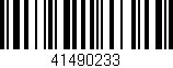 Código de barras (EAN, GTIN, SKU, ISBN): '41490233'