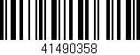 Código de barras (EAN, GTIN, SKU, ISBN): '41490358'