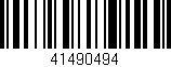 Código de barras (EAN, GTIN, SKU, ISBN): '41490494'