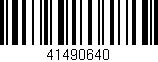Código de barras (EAN, GTIN, SKU, ISBN): '41490640'