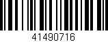 Código de barras (EAN, GTIN, SKU, ISBN): '41490716'