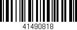 Código de barras (EAN, GTIN, SKU, ISBN): '41490818'