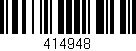 Código de barras (EAN, GTIN, SKU, ISBN): '414948'