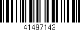 Código de barras (EAN, GTIN, SKU, ISBN): '41497143'