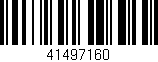 Código de barras (EAN, GTIN, SKU, ISBN): '41497160'
