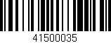 Código de barras (EAN, GTIN, SKU, ISBN): '41500035'