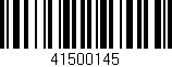 Código de barras (EAN, GTIN, SKU, ISBN): '41500145'