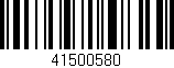 Código de barras (EAN, GTIN, SKU, ISBN): '41500580'