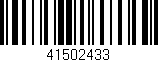 Código de barras (EAN, GTIN, SKU, ISBN): '41502433'