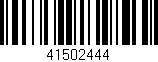 Código de barras (EAN, GTIN, SKU, ISBN): '41502444'