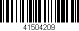 Código de barras (EAN, GTIN, SKU, ISBN): '41504209'